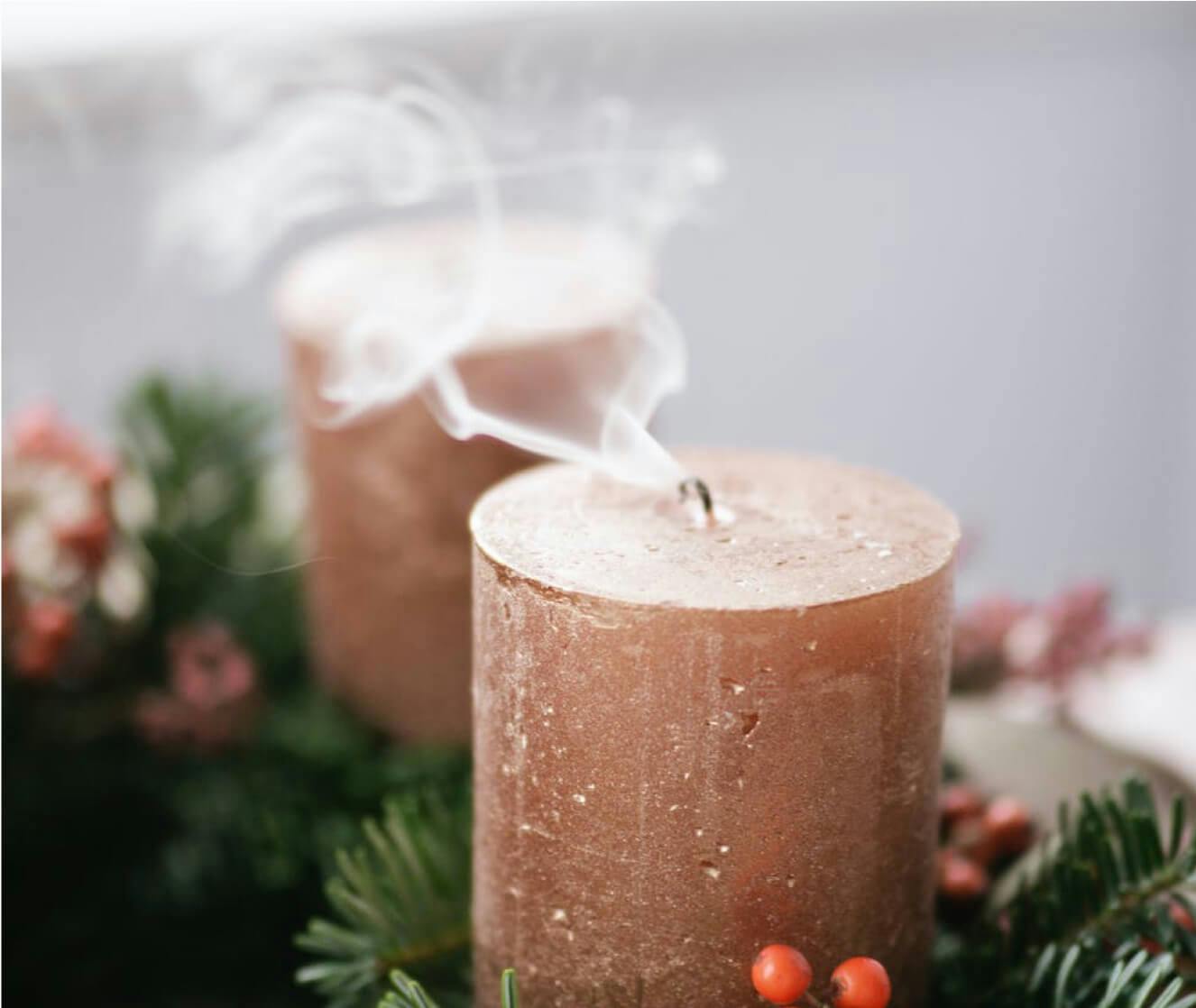 Candles release pollutants